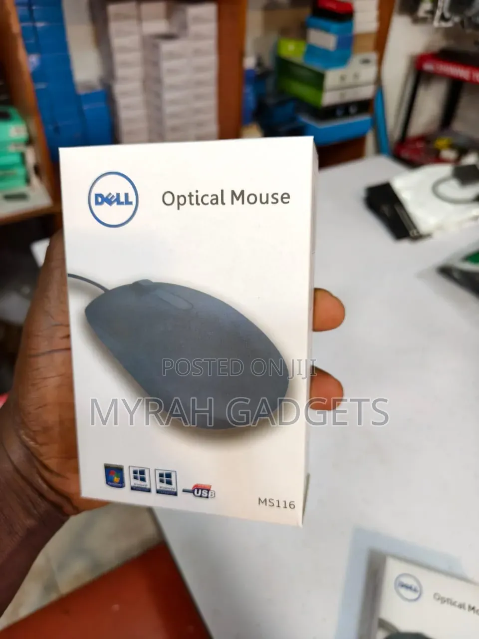 Dell Ms116 Wired Usb Optical Mouse With a 1000 Dpi Sensor