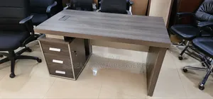 Executive Grey Brown Office Table
