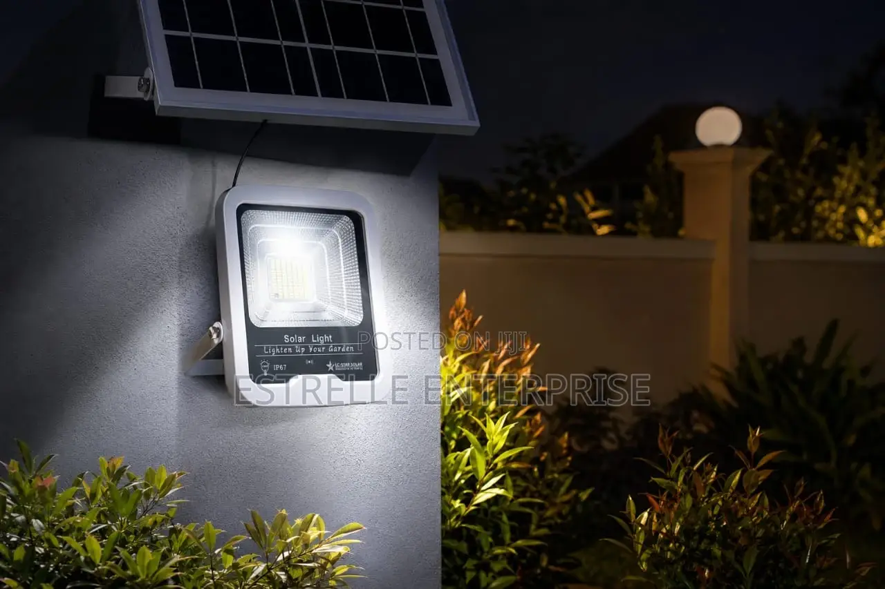 100w Solar Floodlight With Panel +Motion Sensor
