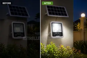100w Solar Floodlight With Panel +Motion Sensor