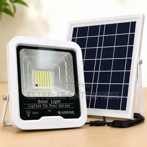 100w Solar Floodlight With Panel +Motion Sensor