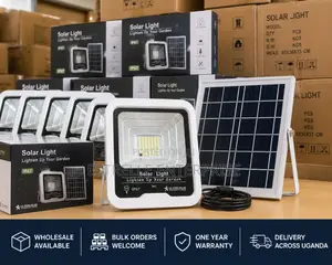 100w Solar Floodlight With Panel +Motion Sensor