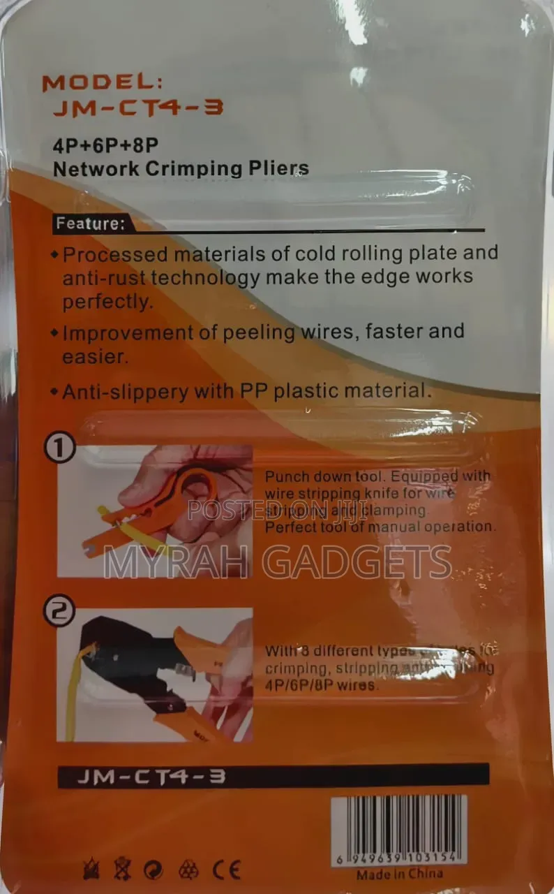 Jakemy Jm-Ct4-3, a Professional-Grade 3-in-1 Network Crimping Tool