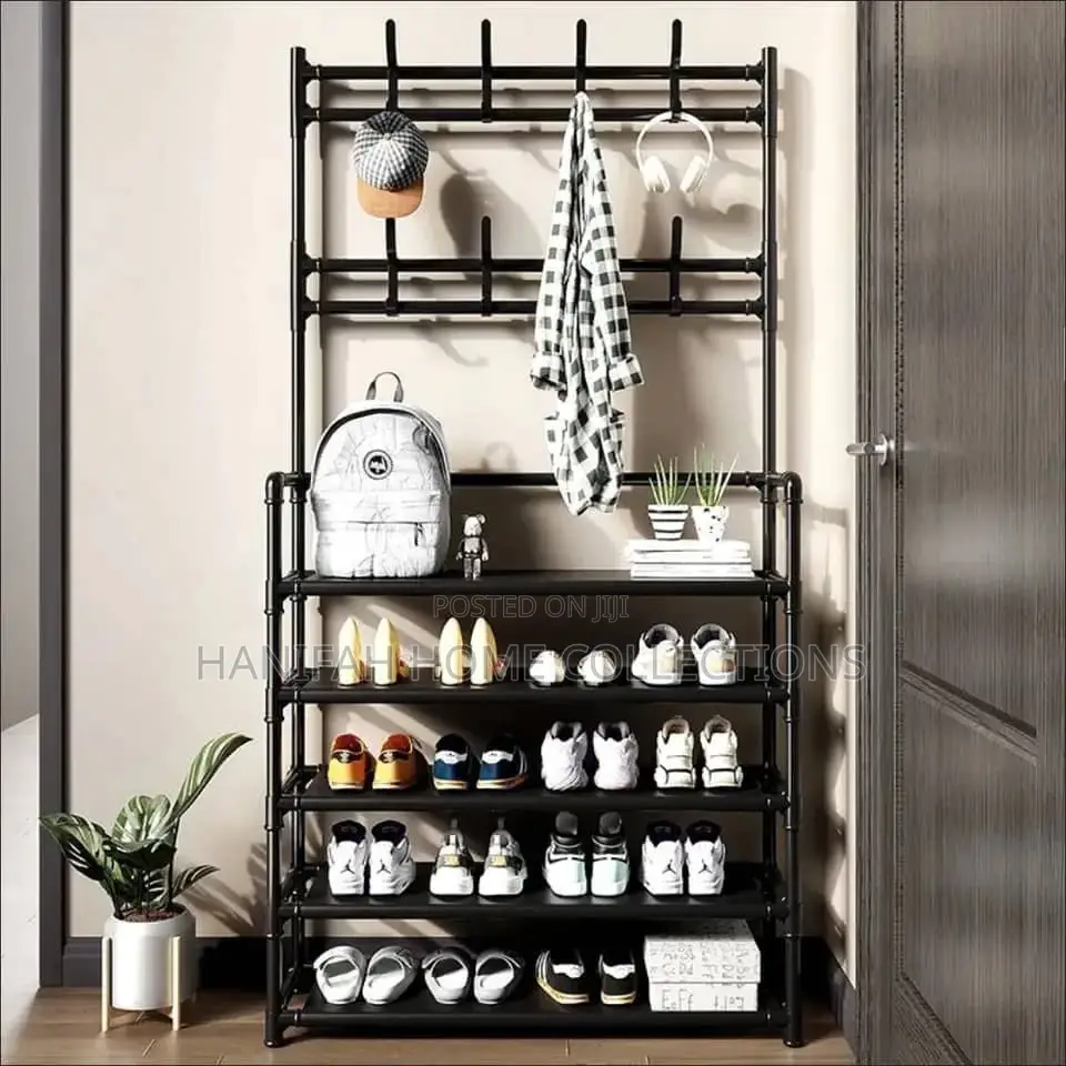 Space Saver Shoe Rack With Hanger