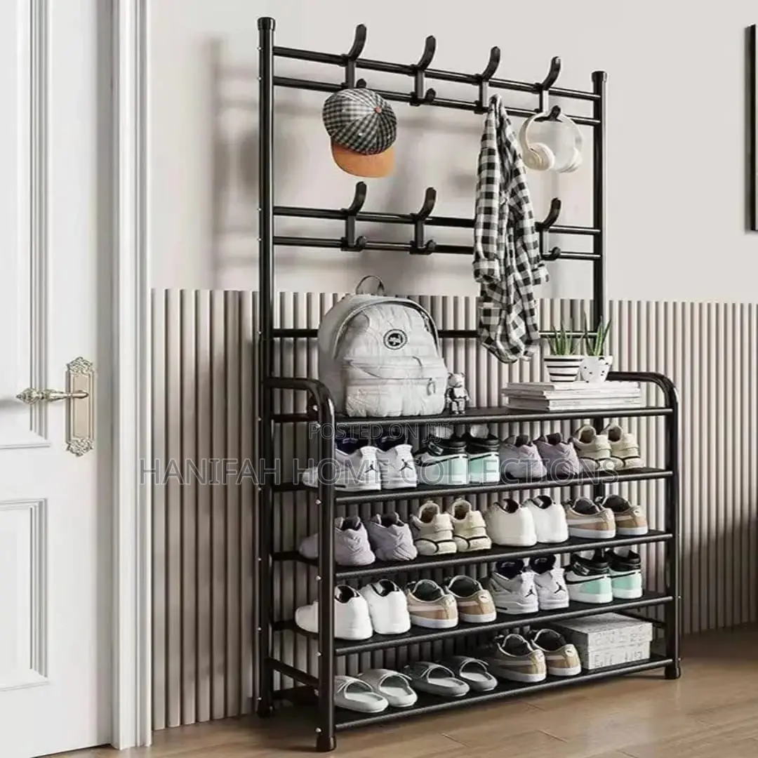 Space Saver Shoe Rack With Hanger