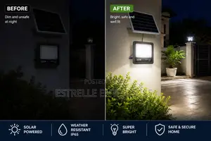 300w Solar Floodlight With Panel Outdoor Security