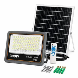 300w Solar Floodlight With Panel Outdoor Security