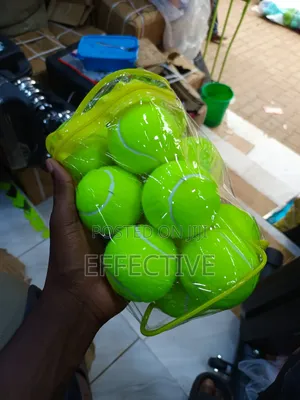 12 Bright Green Training Tennis Balls