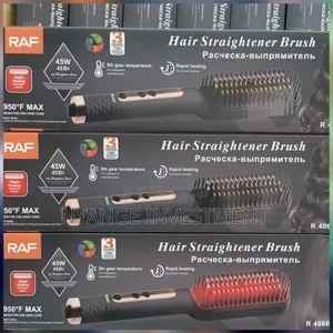 Raf Brand Hair Straightener Brush, With a 45w