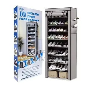 10-tier Sturdy Metal Shoe Rack