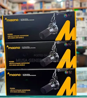 Maono Pd200x Usb/XLR Dynamic Microphone With Boom Arm Bundle