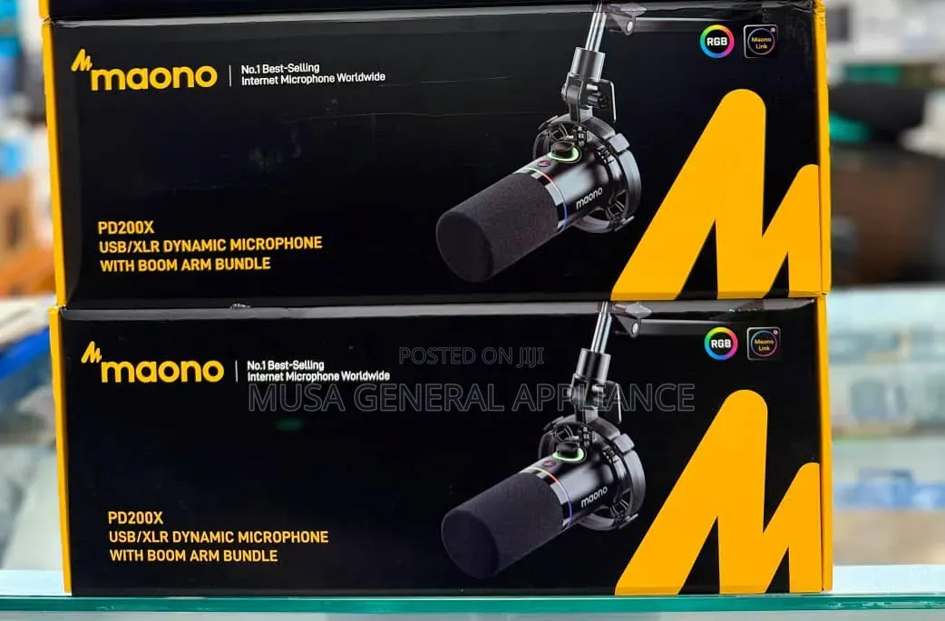 Maono Pd200x Usb/XLR Dynamic Microphone With Boom Arm Bundle