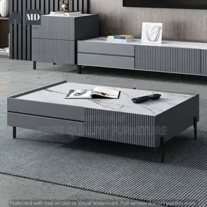 Lavish Simple Gray Center Table