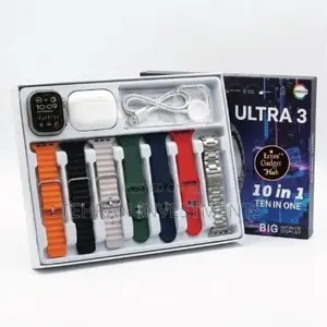 Ultra Smart Watch Combo Pack With Extra Straps