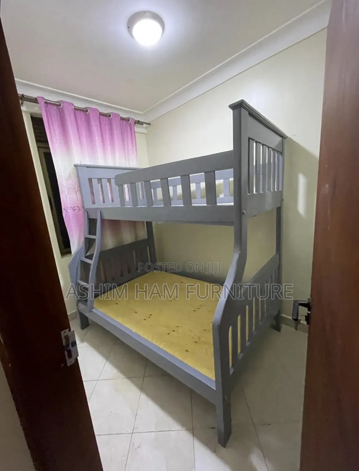 Double Bed in Grey Colour/ Double Decker