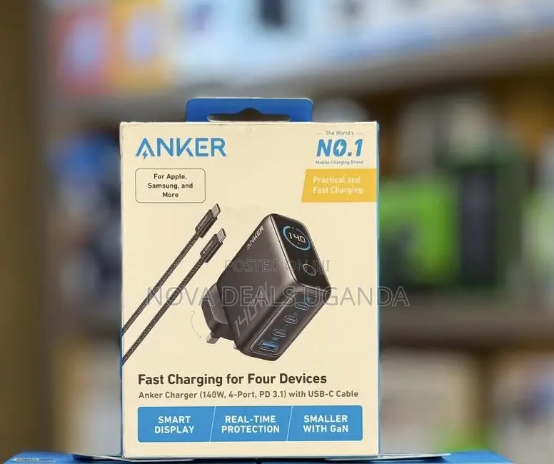 Anker 140w Usb C Charger, Laptop Charger, 4-Port Multi-Device Adapter