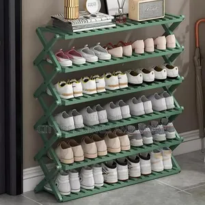 Foldable Bamboo Shoe Rack