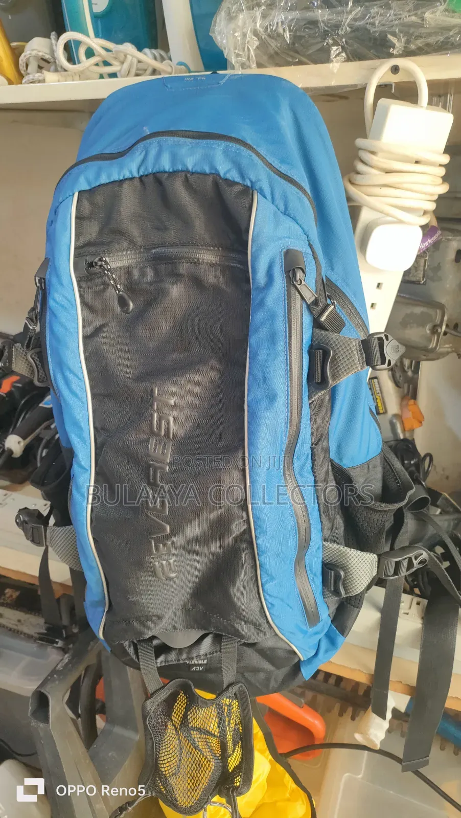 Uk Used Blue and Black Everest Hiking Backpack.
