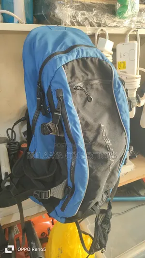 Uk Used Blue and Black Everest Hiking Backpack.