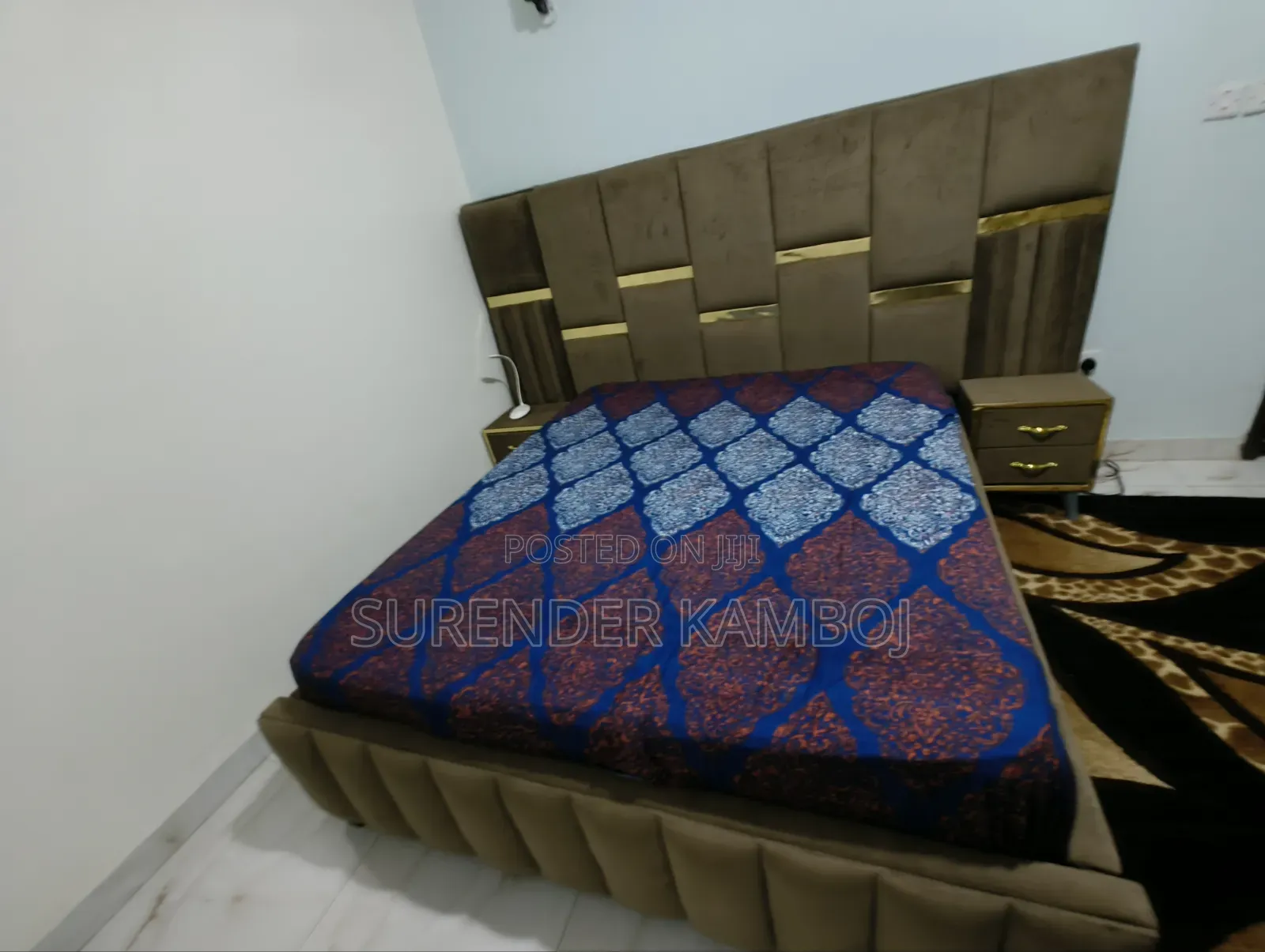 Chester Bed 5*6 With Mattress and Side Drawers