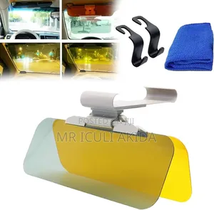 2in1 Adjustable Uv Protect Anti-Glare Mirror Sun Visor Vision Extender