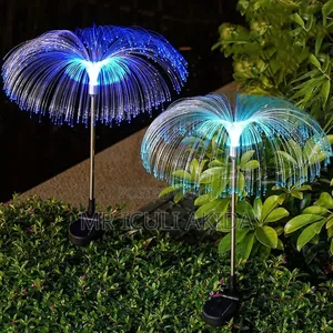2pcs Solar-Powered Led Jellyfish Lights for Outdoor Garden Decoration