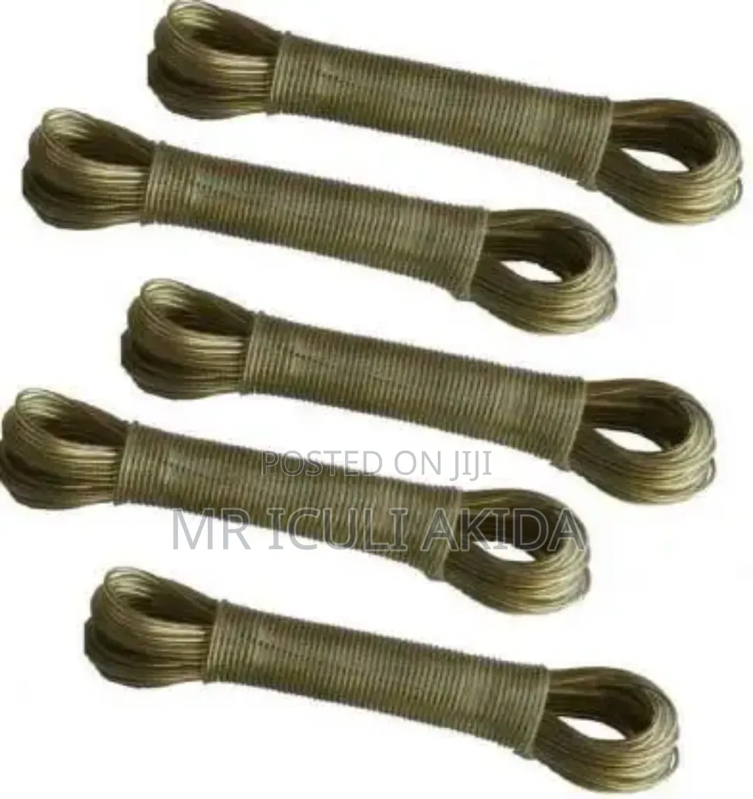 20mtr 2mm Plastic-Coated Clothesline Rope for Drying Laundry Outdoors