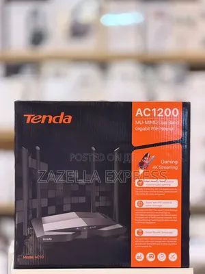 Tenda Ac1200 Mu-Mimo Dual Band Gigabit Wifi Router, Dual Band Gigabit