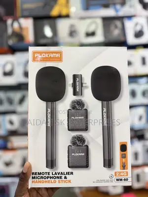 Plokama Wm-60 Wireless Dual Microphone With Handheld Stick
