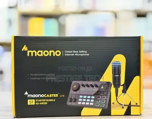 Maono Caster Lite Au-Am200 Portable Podcast Studio Equipment Bundle