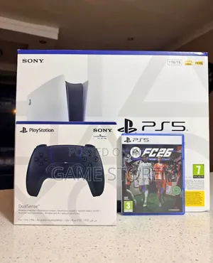 Brand New Ps5 Slim Disc Version With an Extra Controller and Fc26 Cd