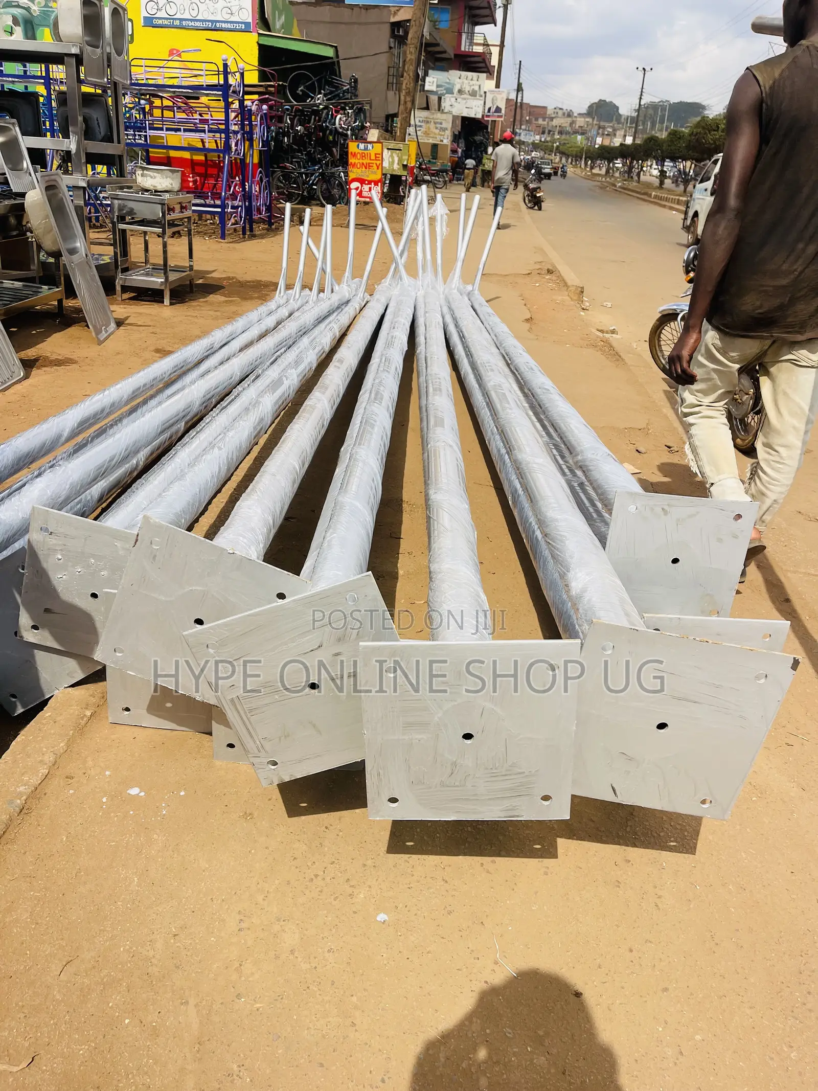 8meters Solar Light Poles Ug Supplier
