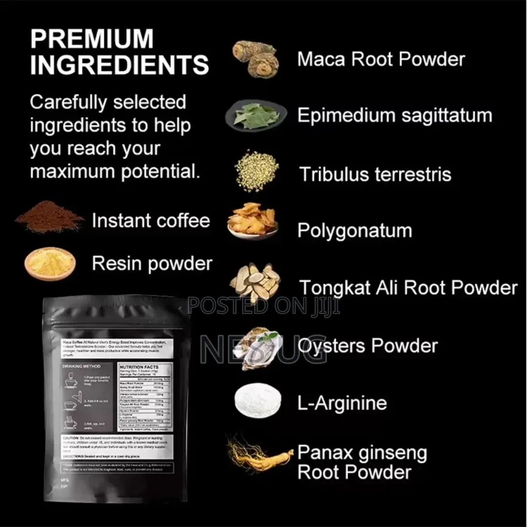 Maca Boost Coffee For Men's Bedroom Enhancement