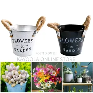 Flower Pots Metallic