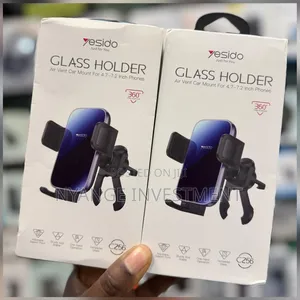 Yesido C256 Premium Tempered-Glass Gravity Car Phone Holder .