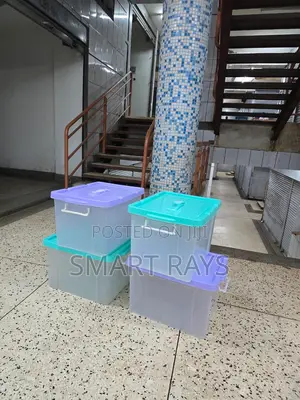 Light Purple Plastic Storage Boxes