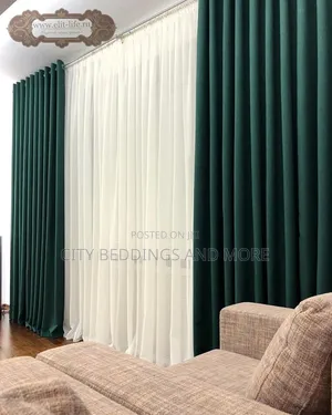 Elegant Three Piece Curtains