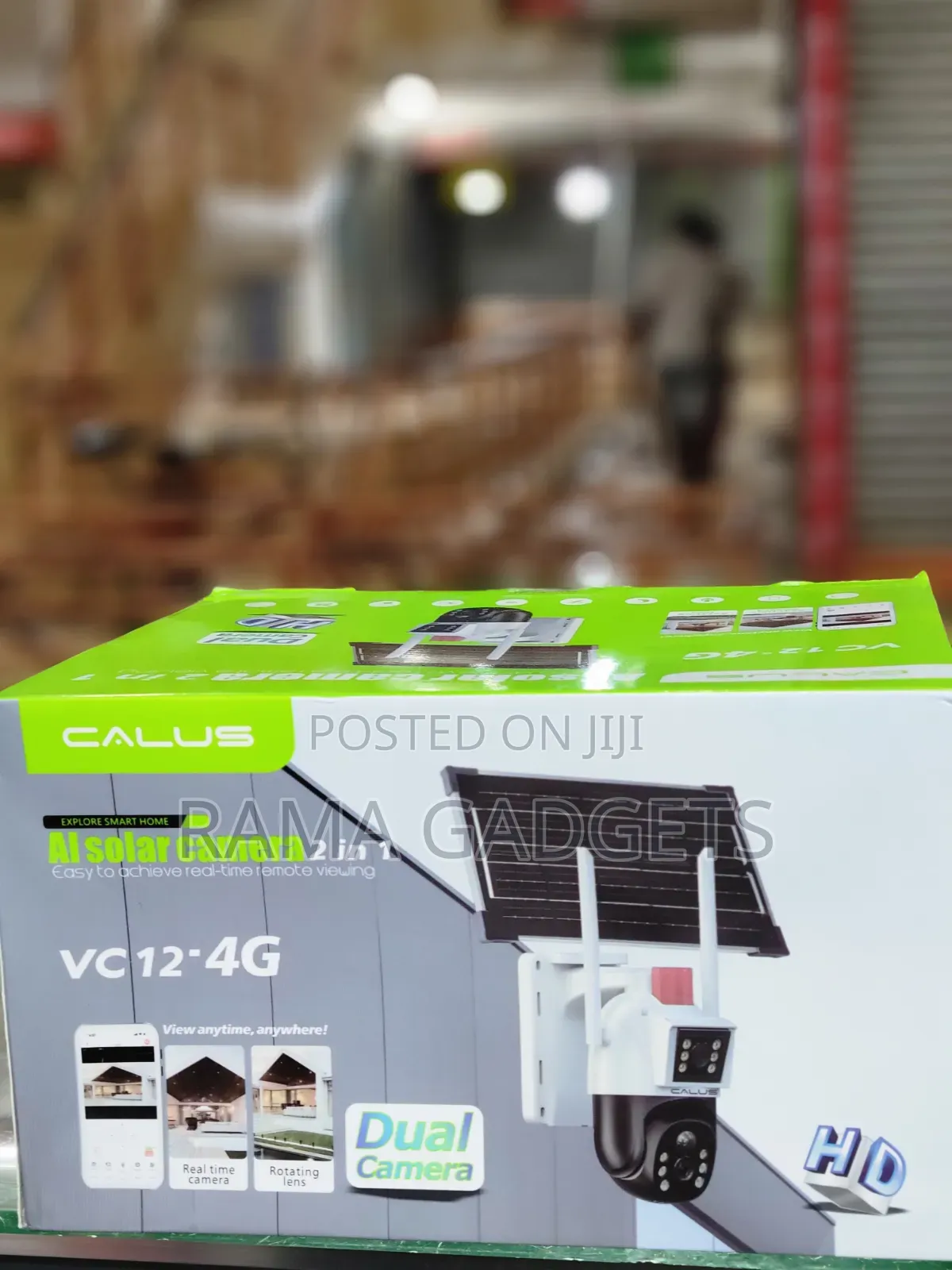 Calus Vc12-4g Dual-Lens Solar Security Camera,