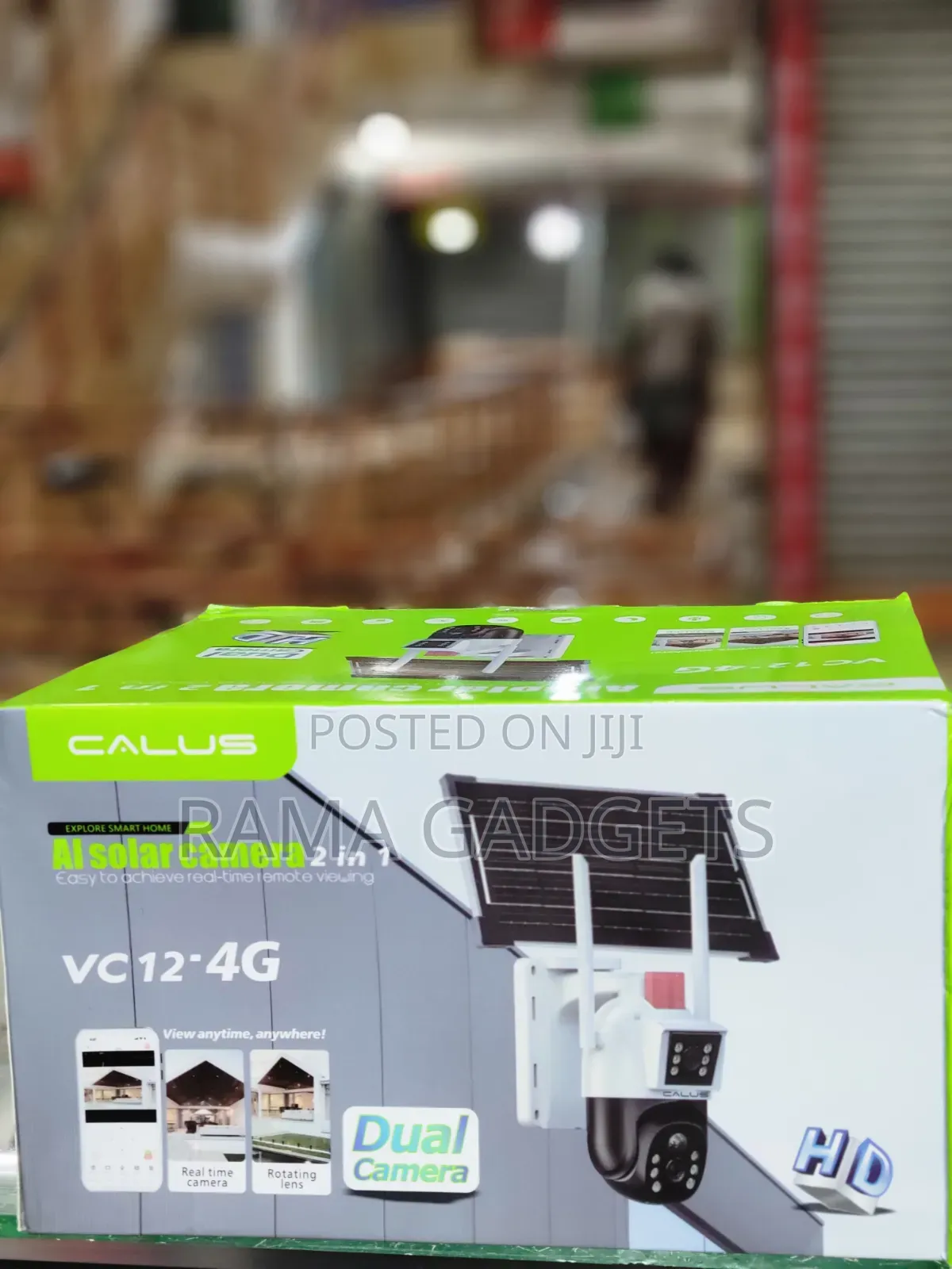 Calus Vc12-4g Dual-Lens Solar Security Camera,