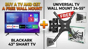 Blackark 43" Smart Tv + Free Wall Mount