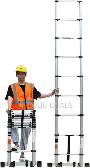 3.2-Meter Aluminum Telescopic Ladder.