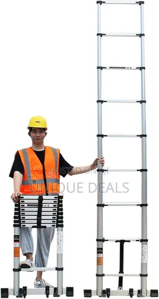 3.2-Meter Aluminum Telescopic Ladder.