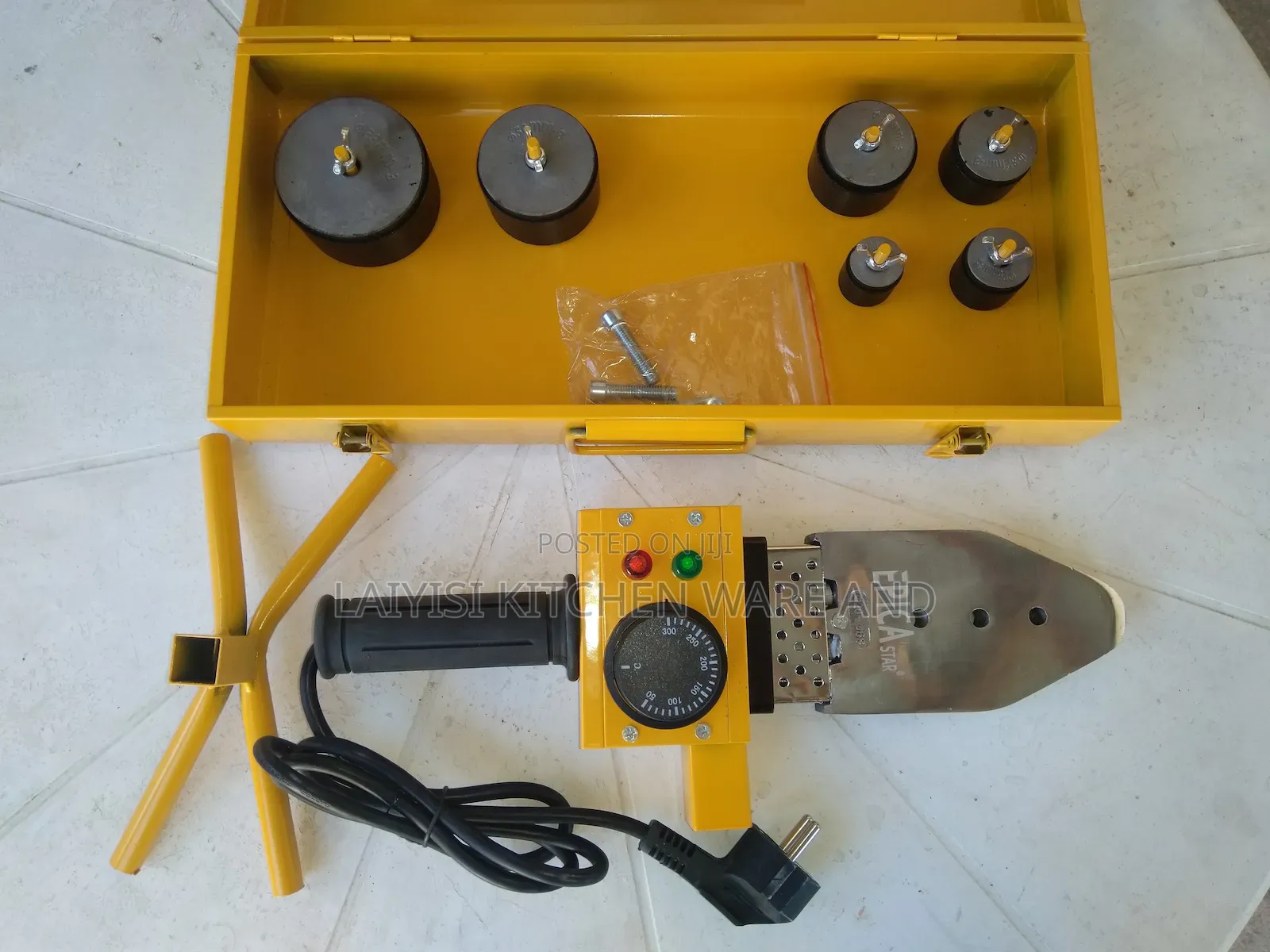 Pipe Welder T 300°C Polyethylene Hot Melt Machine Socket Fusion Plug