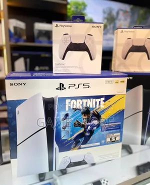 Brand New Ps5 Slim Disc Version Fortnite Edition With 2 Controllers