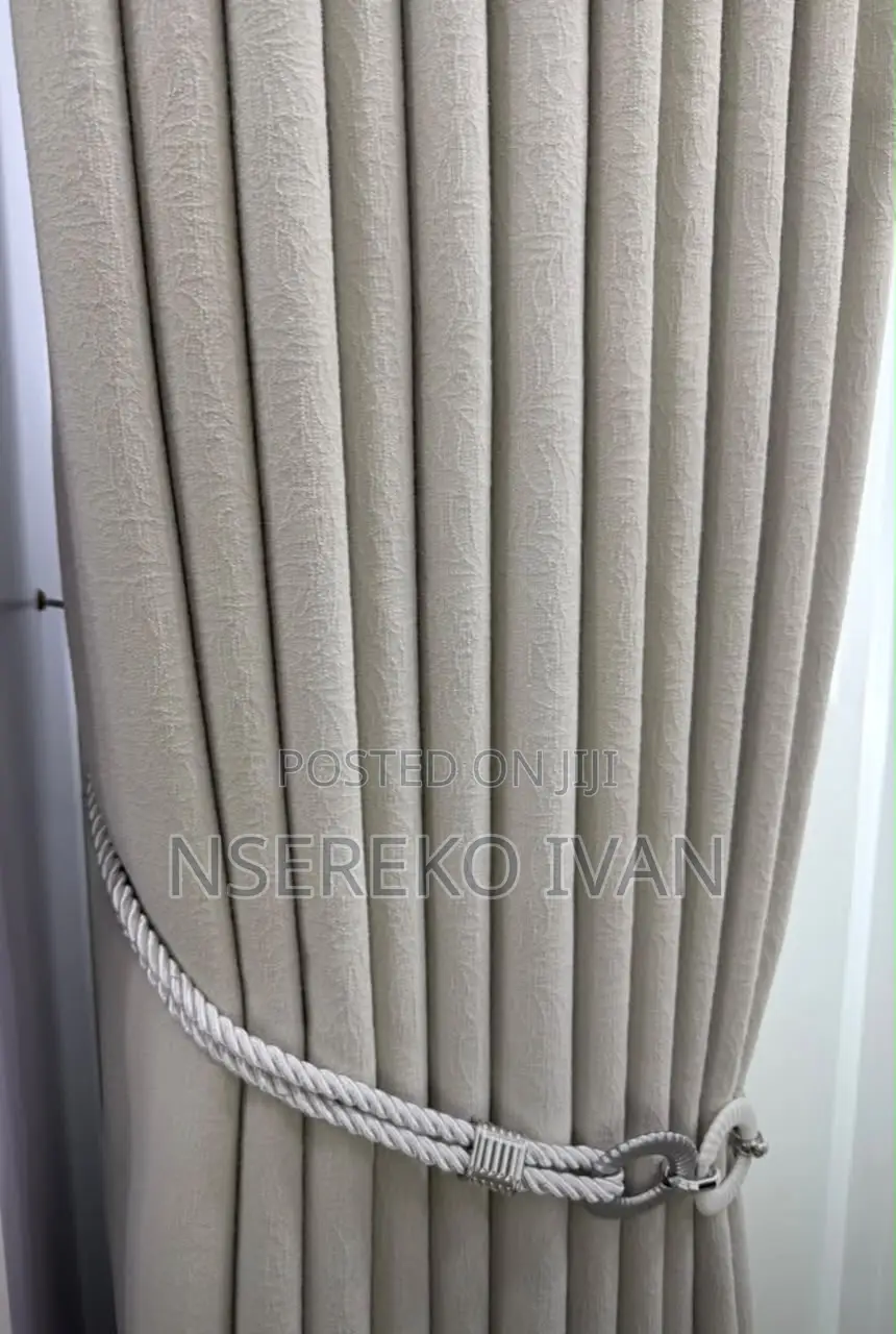 Cream Designed Curtains