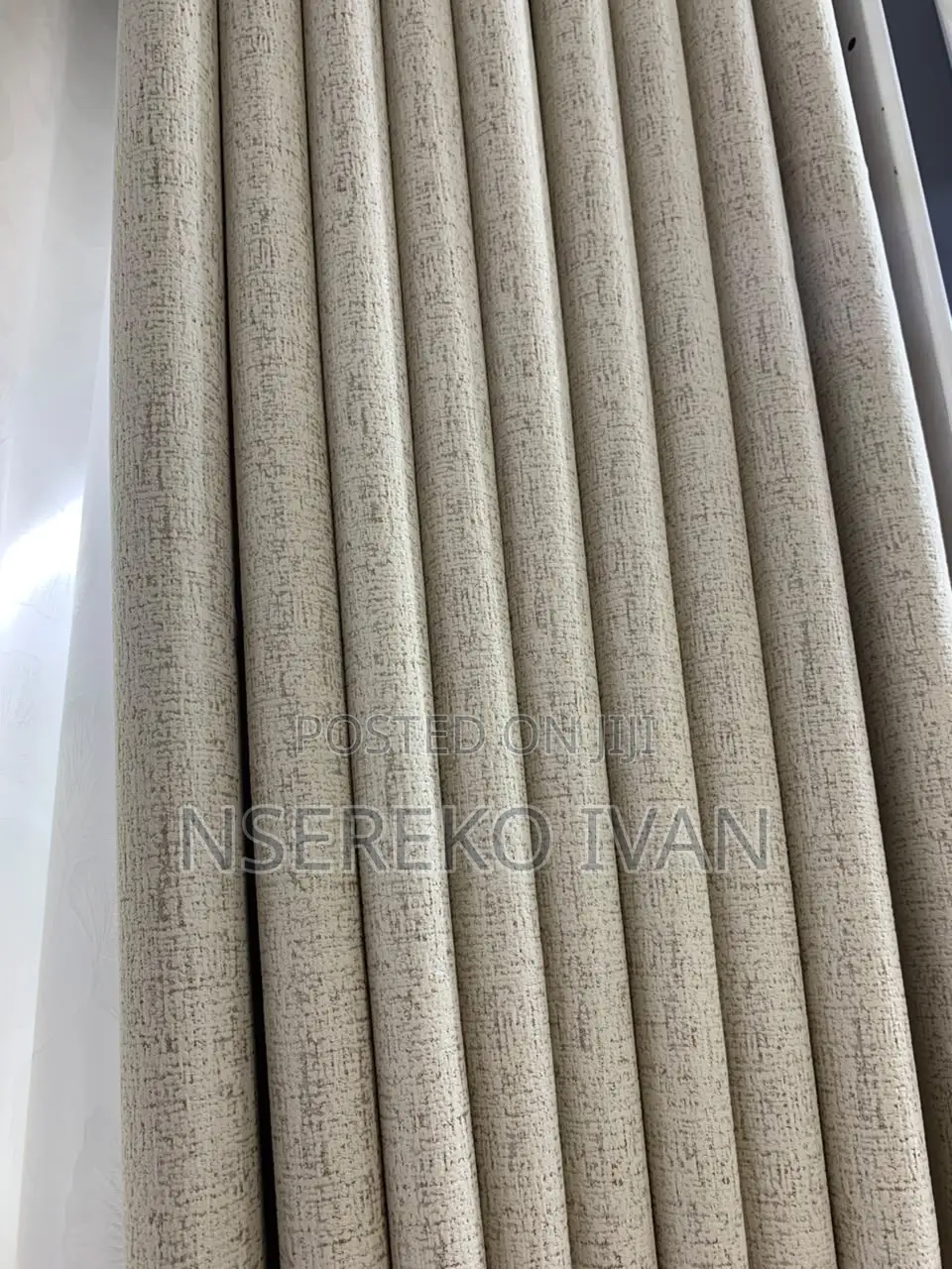 Cream Designed Curtains