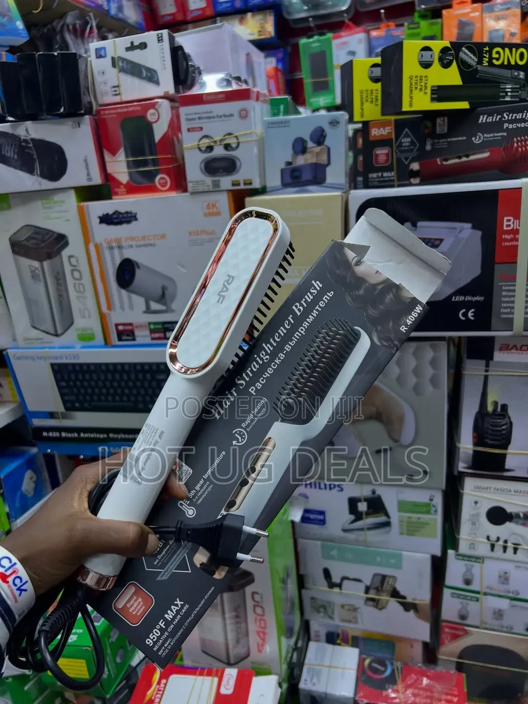 Raf Hair Straightener Brushes, Likely Model R.412.