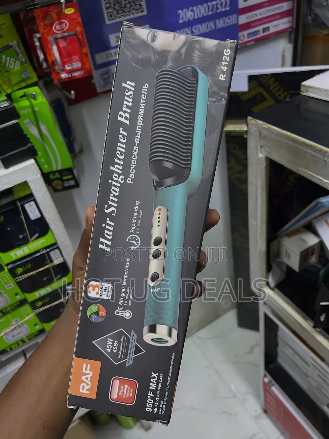 Raf Hair Straightener Brushes, Likely Model R.412.