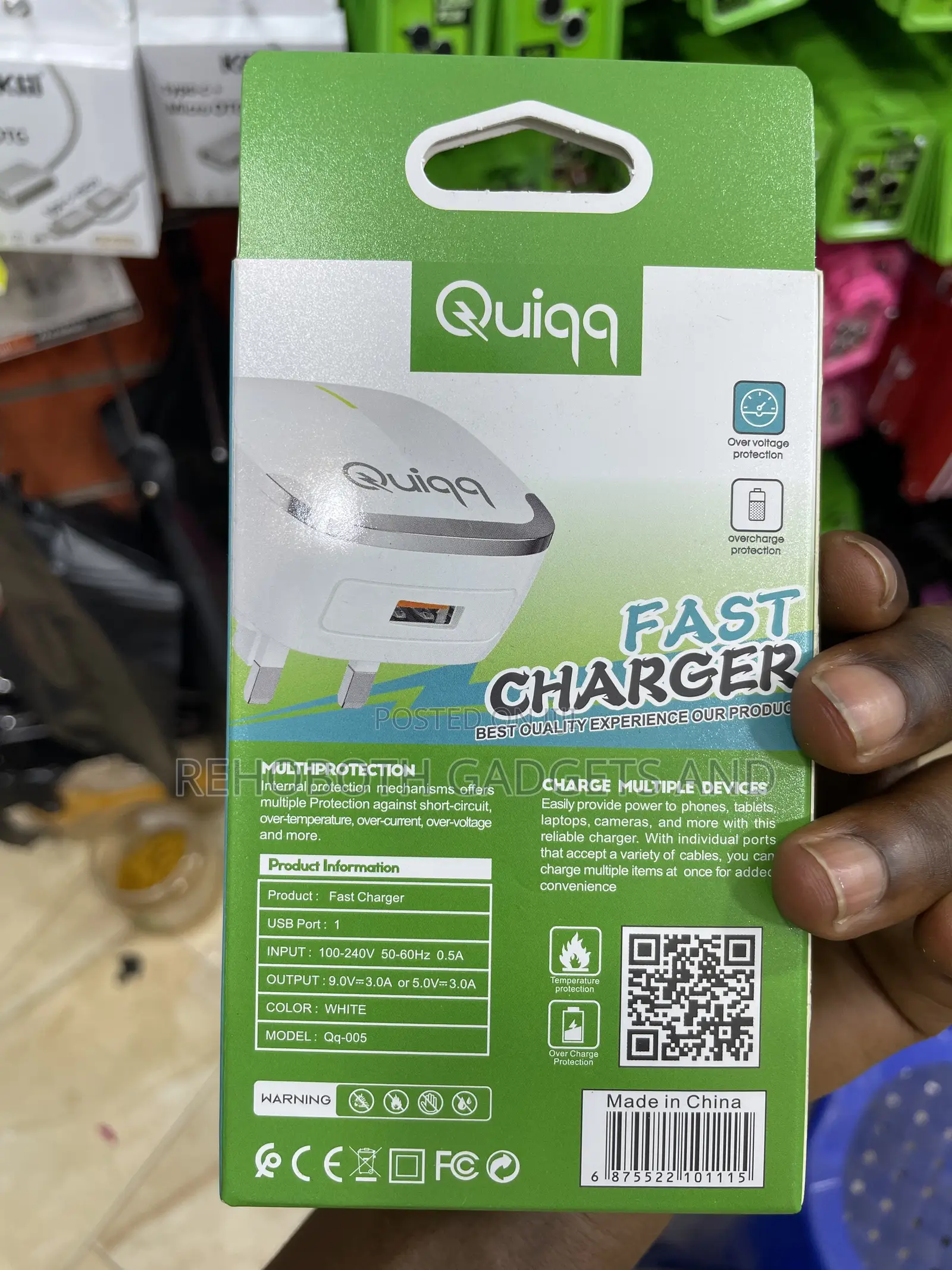 Quiqq Qq-005 Qualcomm Qc 3.0 Fast Charging Adapter