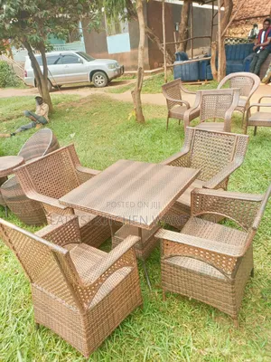 Rattan Indoor Outdoor Dining Set for Gardens, Hotels, Restaurants